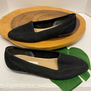 Calico Leather Flats  Retro Loafers